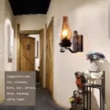 2X Vintage Rustic Wall Lamp in Glass and Mood Light Decorative Lamp for Bedroom (Does Not Contain Bulbs)